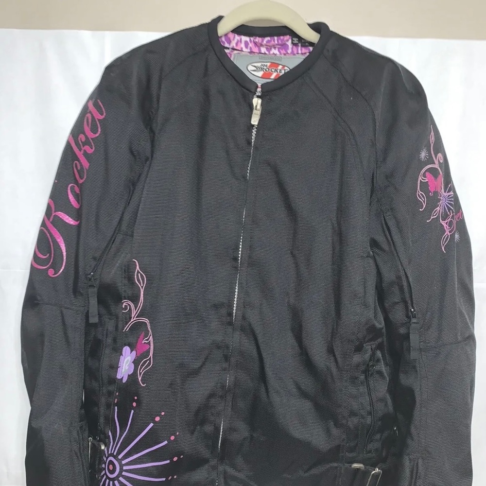 Joe Rocket Motocross/Motorcycle Womens XL Jacket Armored Padded Black/Pink